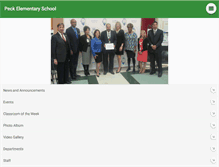 Tablet Screenshot of peckelementary.org